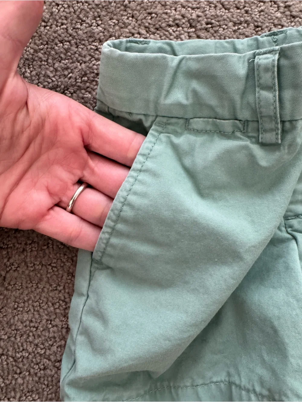 Ralph Lauren 2T Kids Green Cotton Shorts